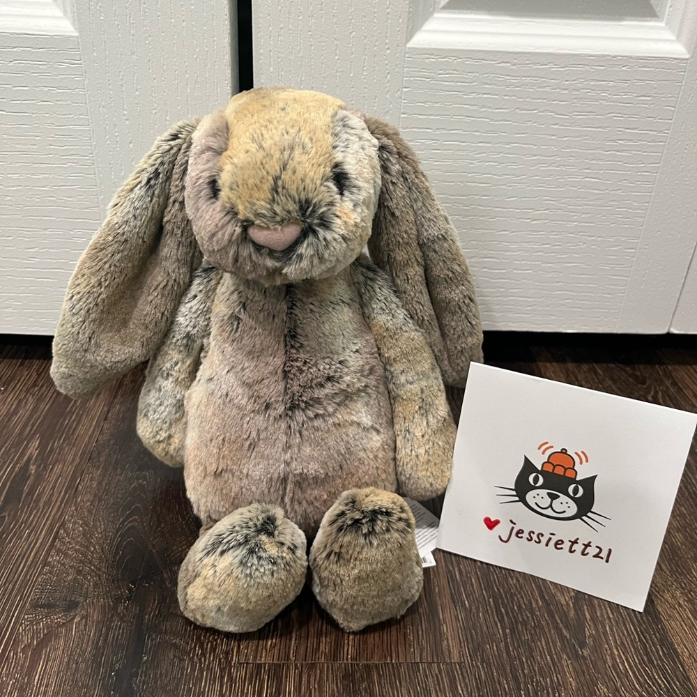 Jellycat Bashful Woodland Bunny Medium 100% Authentic NWT US